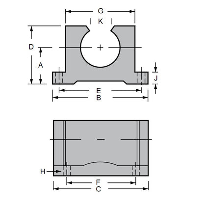 1149746 | BBFS-381-O --- Housings Pillow Block Frelon Linear - 38.1x44.45x120.65 mm Standard