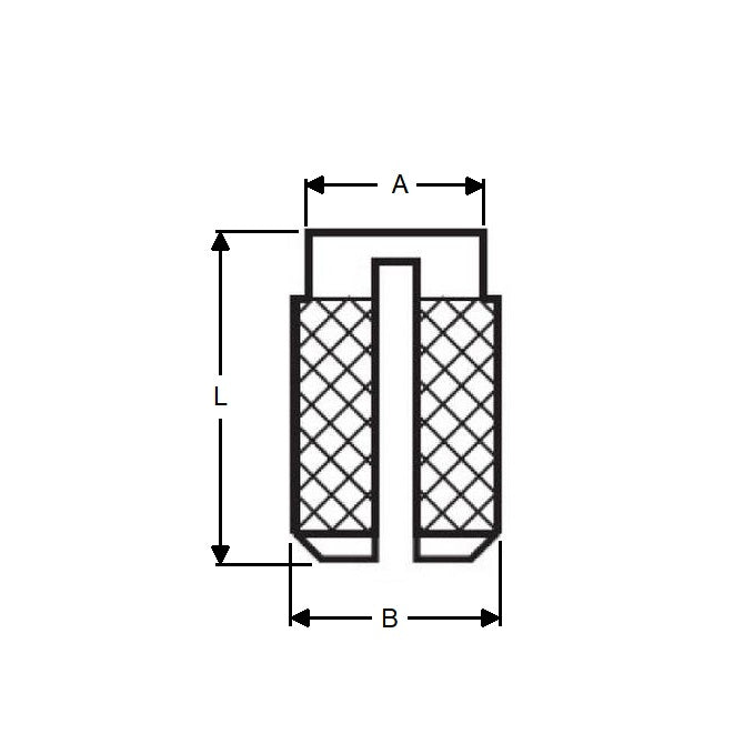 1060462 | IN-EP-050M-070-B (5 Pcs) --- Expansion Inserts - M5 - 5x0.8mm - 6.5x6.8 mm Press In - Brass Insert