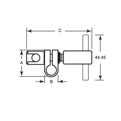 1087844 | SJ-8TRS --- Swivel Joints - 9.53x12.7x26.988 mm Tee Handle