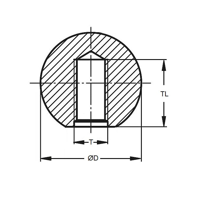 1057372 | KF048C-019-TPH-IN --- Ball Knobs - 10-24 UNC - 4.76mm - 19.05 - - Female Threaded - Phenolic Knob