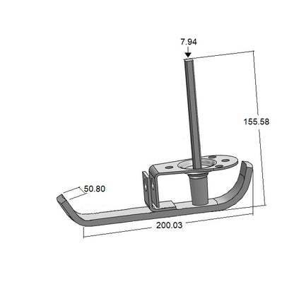 1206086 | HH-109RS --- Latching Handles - 200.025x155.575x50.8 mm Padlocking