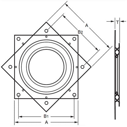 1174915 | LSB-075 (100 Pcs) --- Lazy Susan Bearings - 75x8 mm - 90 kg - Steel