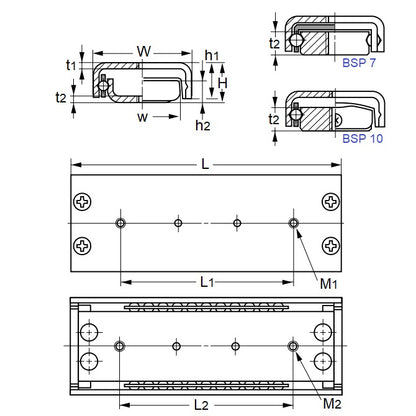 1089097 | BSP1025SL --- Linear Slides - 10x6x25 mm Non Recirculating Ball