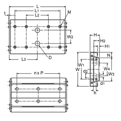 1078909 | BWU8-20 (10 Pcs) --- Linear Slides - 8x4x20 mm Clean Room