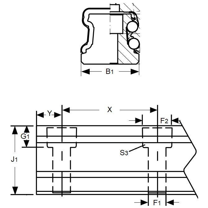 1145737 | TLM-3134RS --- Rail Systems Type 3 Rails Linear - Size Reference 35 - 34x440 mm