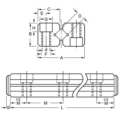 1099164 | DT1072RS --- Linear Slides - Number of Rollers 12 - 150.01x84.99 mm Cross Roller Rail