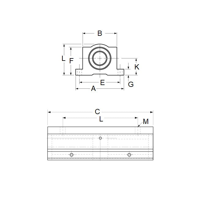 1134422 | LCHP-0254-114-TSS --- Thomson Super Smart Housings Linear - 25.4x82.55x60.452 mm Twin Pillow Block