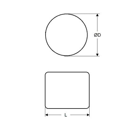 1040342 | HXMS2-2 --- Cylinder Magnets - 2x2 mm - Cobalt Magnet
