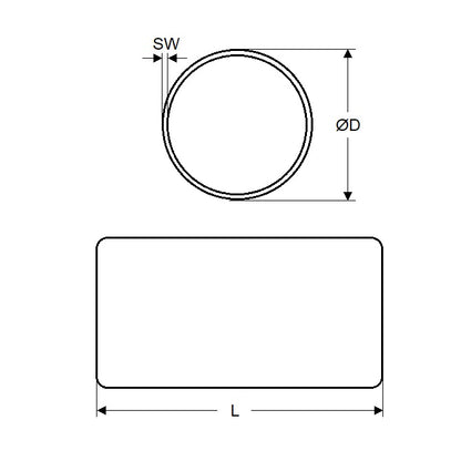 1072216 | MAG-D-06-020-AX (Pair) --- Cylinder Magnets - 6.35x20.24 mm Alnico