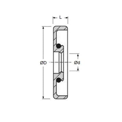 1175295 | OS07500-09000-080-N (3 Pcs) --- Oil Seals - 75x90x8 mm Rubber - Nitrile NBR, BUNA-N Seal