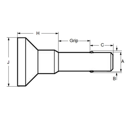 1056223 | BLP-048-0127-MRE-S4 (10 Pcs) --- Ball Lock Pins - 4.76x12.7 mm - 304 Stainless Steel Marine Style Pin