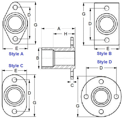 1069729 | BLP-064-B-REC-S3 --- Ball Lock Flanged Receptacles Pins - 6.35 mm B 16.51 mm - Steel Pin