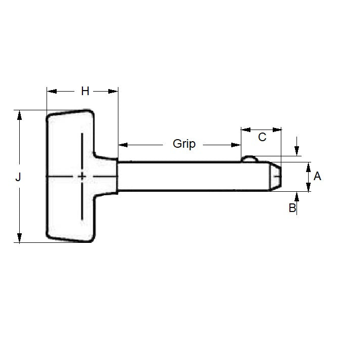 1072830 | BLP-064-0381-T-PC (25 Pcs) --- Ball Lock Pins - 6.35x38.1 mm - Carbon Steel No Shoulder Pin