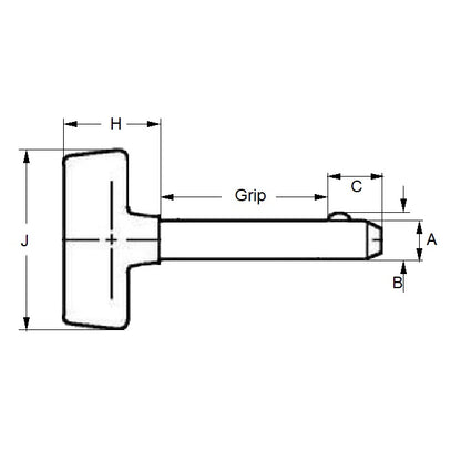 1072830 | BLP-064-0381-T-PC (25 Pcs) --- Ball Lock Pins - 6.35x38.1 mm - Carbon Steel No Shoulder Pin