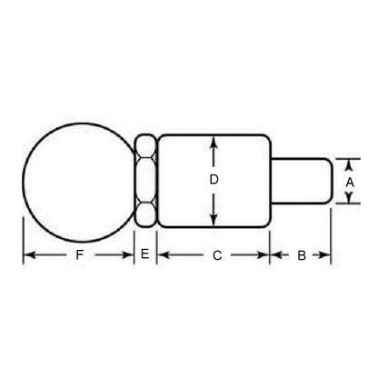 1085594 | BSD-30RS --- Pull Pins - 9.525x14.288x38.1 mm Round Handle - Steel Pin
