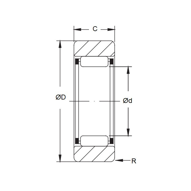 Track Rollers - 10x19x9.8 mm Without Inner race - Steel Roller