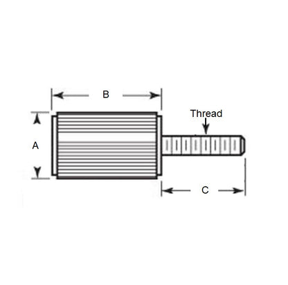 1101725 | SCP127C-025-S4 --- Panel Screws - 1/2-13 UNC - 12.7mm - 25.4x30.14 mm - Stainless Steel 304 Similar to A2, 18-8 HRB80 Screw