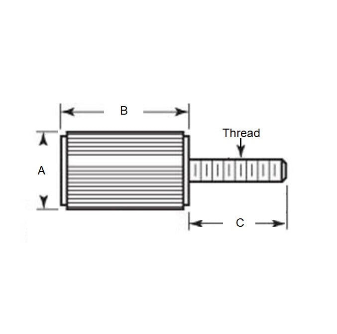 1071704 | SCP064C-016-C --- Panel Screws - 1/4-20 UNC - 6.35mm - 15.87x12.7 mm - Steel Screw