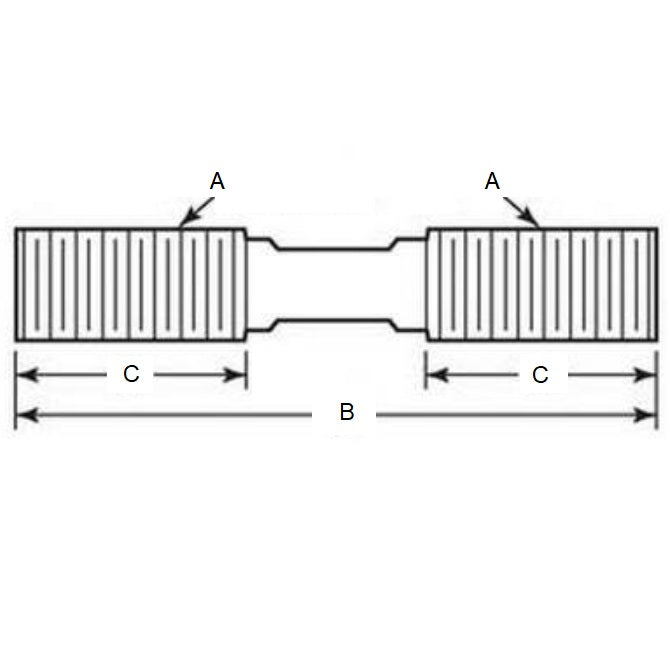 1135876 | SUS65RS (Each) --- Clamping Studs Threaded Rod - 1-8 UNC - 25.4mm - 355.6 mm - 63.5  - Stress Proof Steel to ASTMA311 Class B Stud