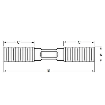 1087197 | SUS514RS --- Driver Studs Threaded Rod - 3/8-16 UNC - 9.53mm - 203.2 mm - 31.75  - Carbon Steel Stud