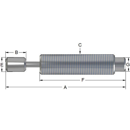 1109080 | ED8ARS --- Hydraulic Shock Absorbers - 15.75 mm 1/2-20 UNF - 107.19 / 81.28 Self-Compensating