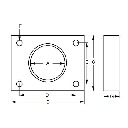 1037015 | ACE9RS --- Accessories Shock Absorbers - 1.3/8-12 UNF - 34.93mm - 50.8x44.45 mm Mounting Blocks