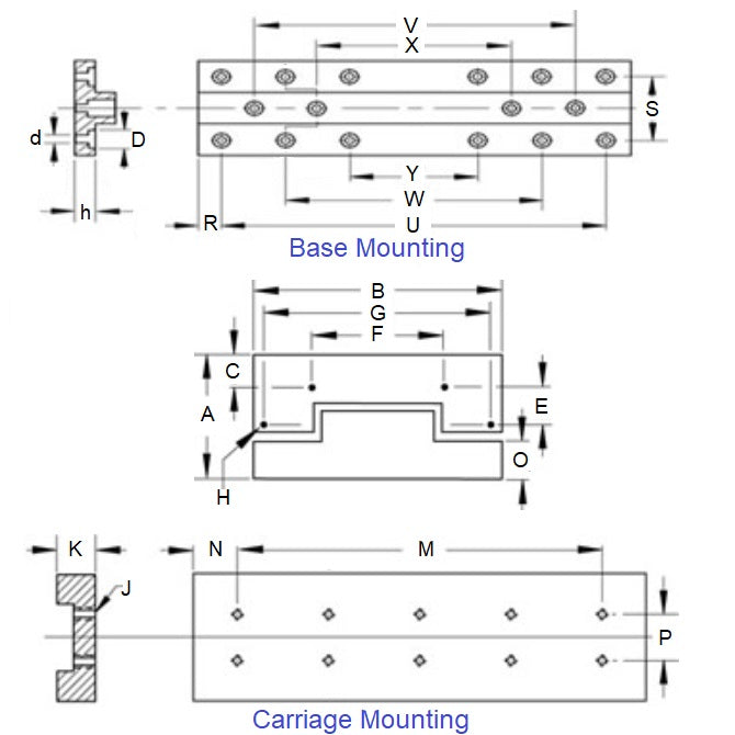 1138586 | DT-309RS --- Cross Roller Slide Tables Standard Linear - 29.997 mm - 62 Kg - 50.013 mm - Steel