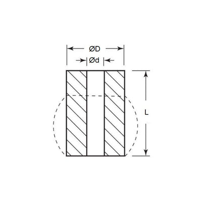 1149475 | CSU-0381-038 --- Bumpers Mounts - 38.1x19.1x38.1 mm Urethane Springs - Polyurethane Spring