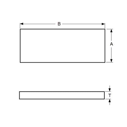 1000630 | PBH-3RS --- C1095 Carbon Steel Feeler Gauge Stock - 0.076x12.7x7620 mm - Carbon Steel C1095