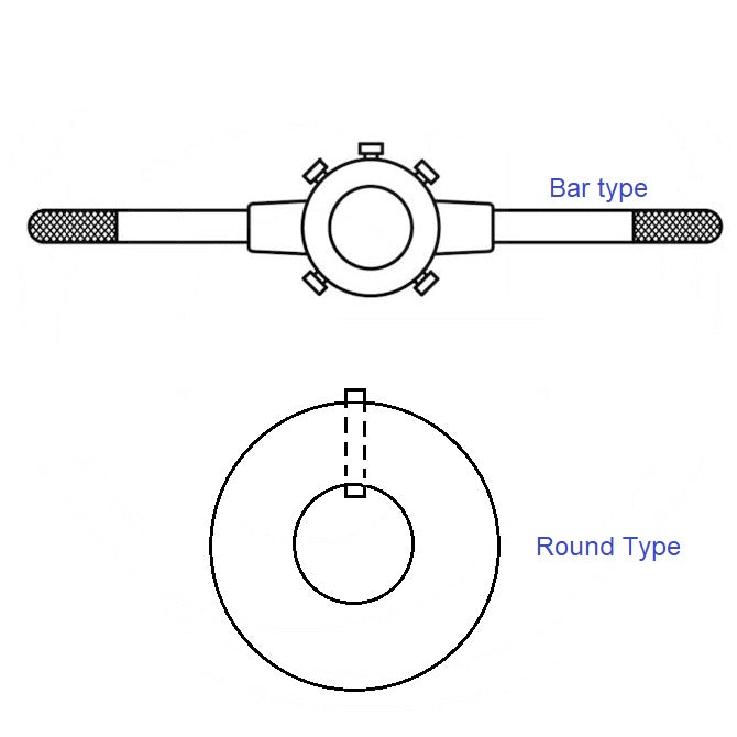 1111908 | DH-160-BAR (2 Pcs) --- Button Die Holders Tools - 16 mm Bar