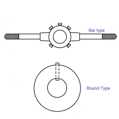 1111908 | DH-160-BAR (2 Pcs) --- Button Die Holders Tools - 16 mm Bar