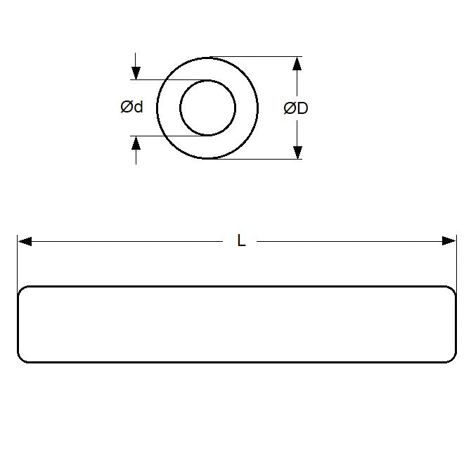 1042696 | 0T-0030-0021-1000-ALT6 (Each) --- Round Tube - 3x2.1x1000 mm - Aluminium Alloy 3003 H14