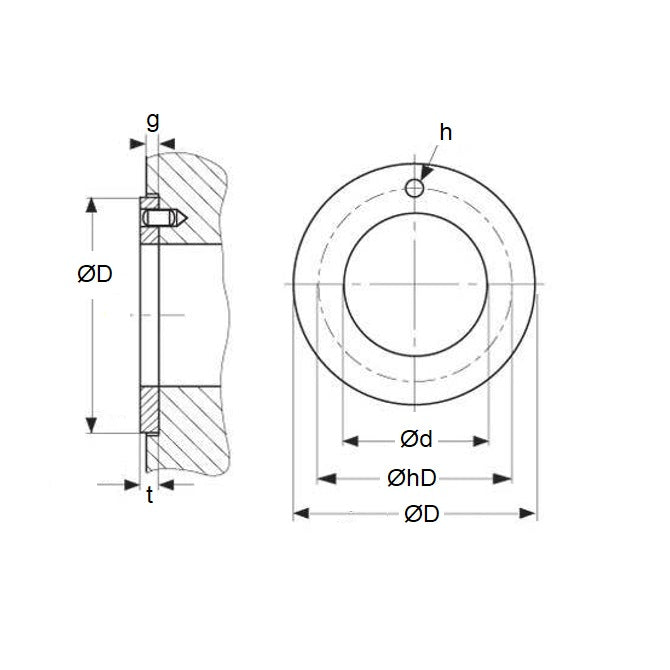 1123188 | W0200-T-036-015-DP4 --- Thrust Washers - 20x36x1.5 mm DP4 Type - DP4 Washer