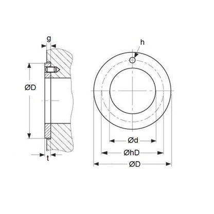1123188 | W0200-T-036-015-DP4 --- Thrust Washers - 20x36x1.5 mm DP4 Type - DP4 Washer
