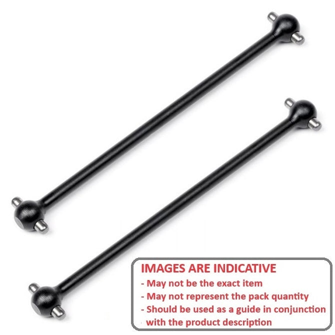 1169086 | DBRC-064-06-03-B (2 Pcs) --- Dogbones Hobby - 64x6x3.2 mm - Steel Dog Bone