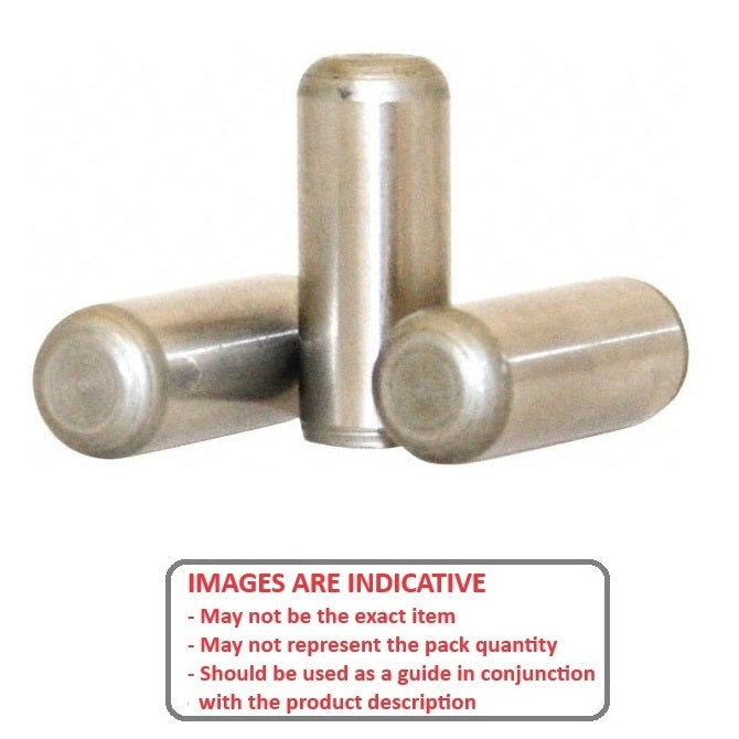 1072718 | DP064-025-416-1 (PK-25) --- Dowel Pins - 6.35x25.4 Standard - Stainless Steel AISI 416 Rc 36-42 Pin