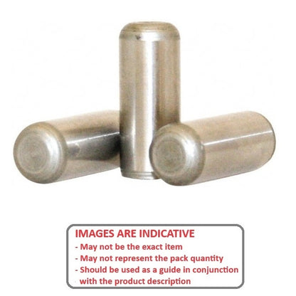 1071602 | DP064-013-303-1 (10 Pcs) --- Dowel Pins - 6.35x12.7x12.7 mm - Stainless Steel 303/304 Similar to A2, 18-8 HRB80