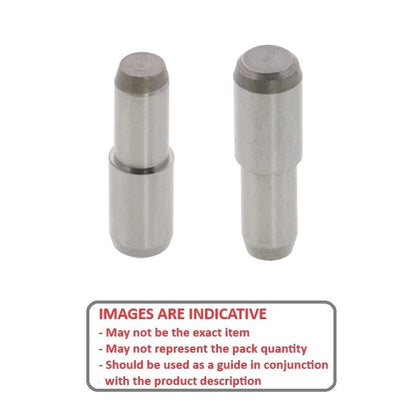 1091985 | DPS100-035-CH-1 --- Dowel Pins - 10x35 Stepped - Carbon Steel Pin