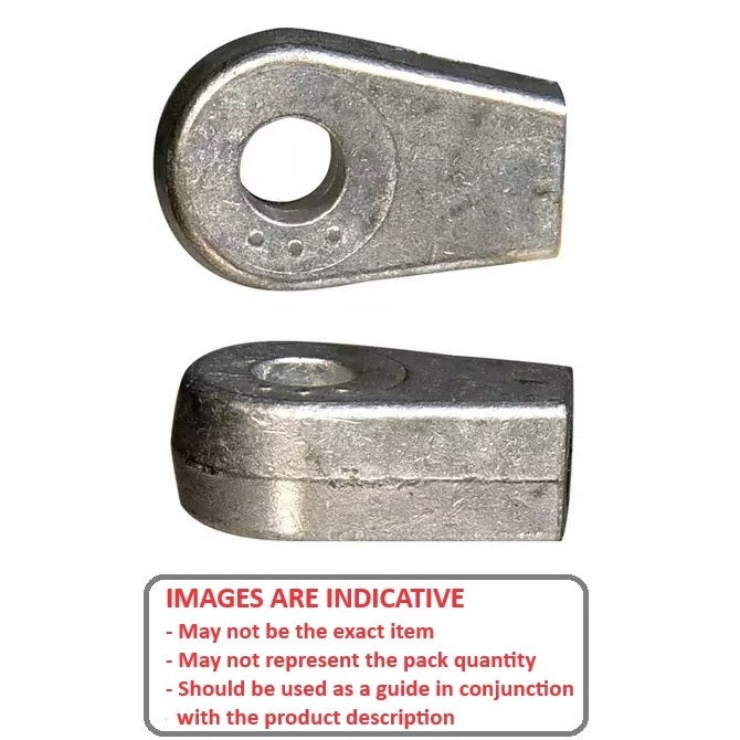 1064516 | GAS213RS --- End Fittings Gas Springs - M6 - 6x1mm - Fat Blade - Die Cast Zinc Gas Spring