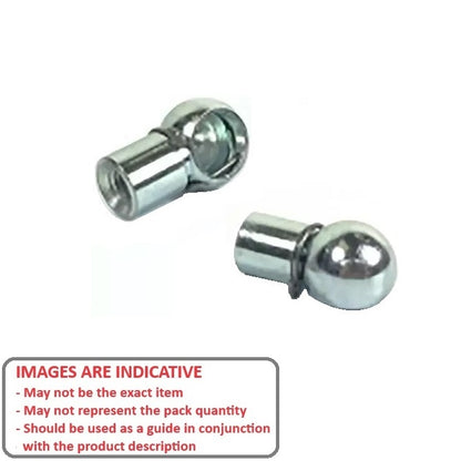 1064504 | GAS202RS --- End Fittings Gas Springs - M6 - 6x1mm - Ball - Metal Gas Spring
