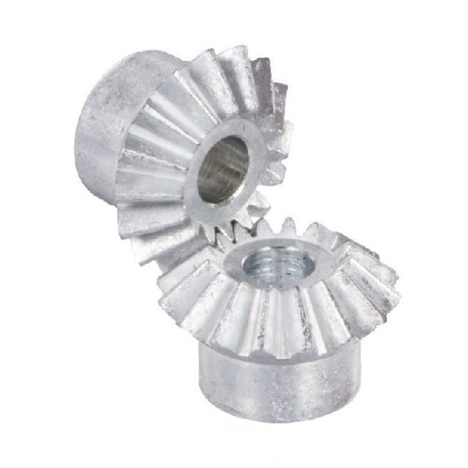 1112517 | GM-016-M1-060-ZD (2 Pcs) --- Mitre Gears - 16 tooth - 16x6 mm Module 1 - Die Cast Zinc - Commercial Gear