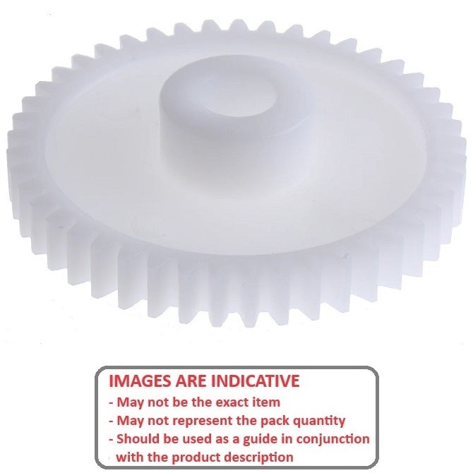 1202721 | G120B-120-M1-090-120-A-PD (Each) --- Spur Gears - 120 tooth - 120x12 mm Hubbed - Acetal - No Insert Gear