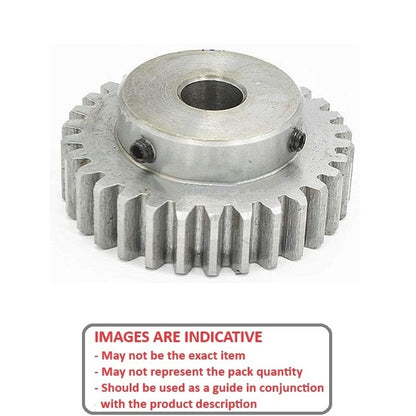 1185216 | G035B-100-D72-048-048-AL-G --- Spur Gears - 100 tooth - 35.28x4.762 mm Hubbed - Aluminium Alloy 2024 Gear