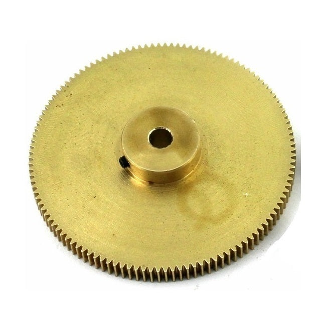 Spur Gears - 48 tooth - 38.1x6.35 mm Hubbed - Brass Gear