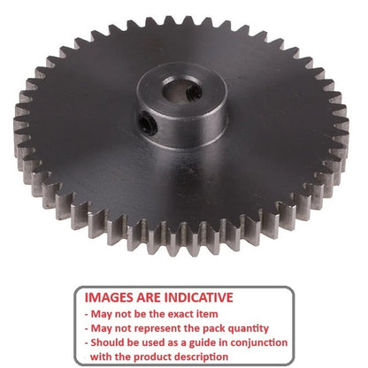 1161177 | G025B-048-D48-032-048-S3-G (Each) --- Spur Gears - 48 tooth - 25.4x4.762 mm Hubbed - Stainless Steel 303/304 Similar to A2, 18-8 HRB80 Gear