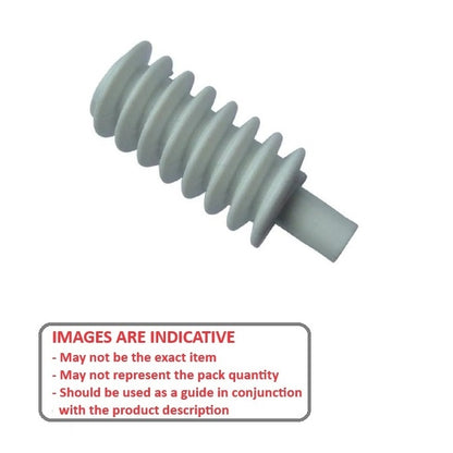 1221957 | WM1R48-1-019HP048-NY --- Worm Gears - Pitch 48DP - Worm - 1 Start tooth - 3 Deg 45 Min with 14.5 Deg Pressure Angle 48DP - Nylon Polyamide 6/6