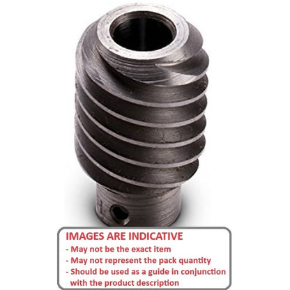 1036498 | WM1R-100-130-250-CS --- Worm Gears - Pitch Module 1.0 - Worm - 1 Start tooth - 3 Deg 35 Min Module 1.0 - Carbon Steel