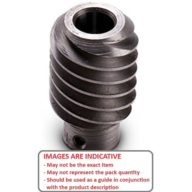 1036492 | WM2R-100-080-165-CS --- Worm Gears - Pitch Module 1.0 - Worm - 2 Start tooth - 7 Deg 11 Min Module 1.0 - Carbon Steel