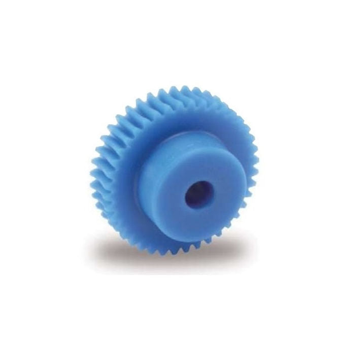 1036090 | WG2R-100-030-060-ACE --- Worm Gears - Pitch Module 1.0 - 30 tooth - 7 Deg 11 Min Module 1.0 - Polyacetal White Gear