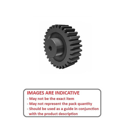 1225941 | WG1R24-030-06HP0475-NYB --- Worm Gears - Pitch 24DP - 30 tooth - 4 Deg 46 Min with 14.5 Deg Pressure Angle 24DP - Nylon - Mineral Filled Black